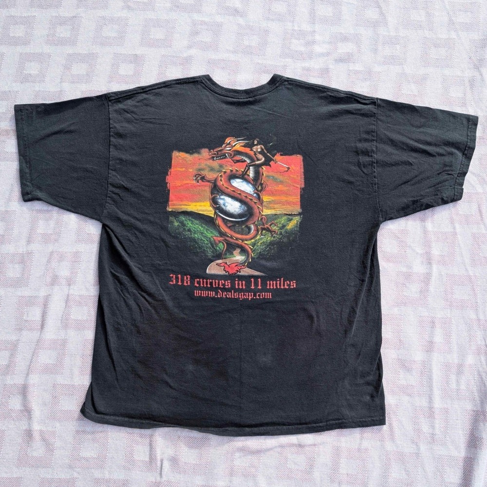 Deal's Gap Motorcycle Resort Graphic T-Shirt Black 2XL
